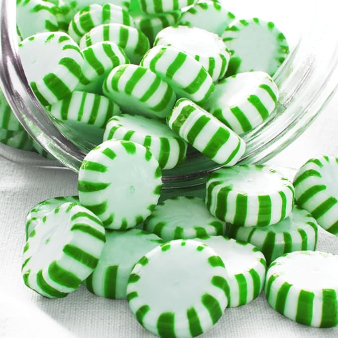 Starlight Spearmint Individually Wrapped Candy, 6 Pound Bulk Pack, Sweets for On the Go Refreshment, Starlight Mints Bulk Candy.