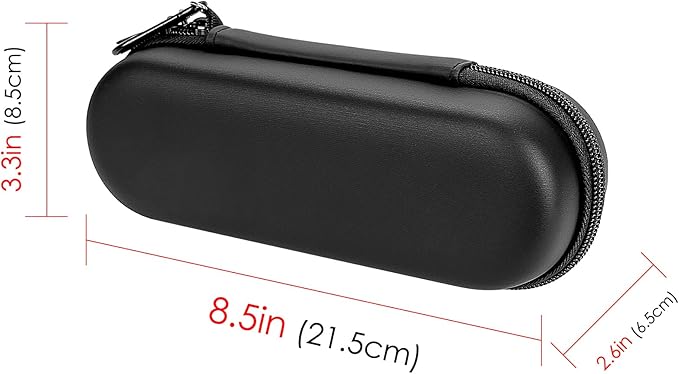 Hard Electric Toothbrush Travel Case, Portable EVA Carrying Bag Fits Charger & Toothpaste, Compatible with Oral-B Pro 1000 5000 iO Series & Philips Sonicare 4100 5100 (Black)
