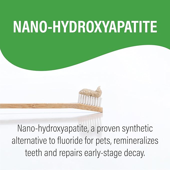 Prymal Pets Remineralizing Dog Toothpaste with Nano-Hydroxyapatite – Bacon Flavor, Fluoride-Free & Safe to Swallow, Veterinarian Reviewed, Made in USA, Fights Plaque & Freshens Breath (4 oz)