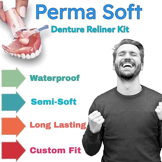 Perma Soft Denture Reline Kit- 2 Boxes (relines 4 dentures)