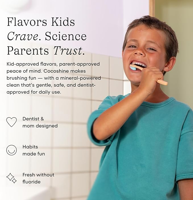 COCOLAB Cocoshine Whitening Toothpaste, Delightful Mint Flavor, Dentist-Designed Oral Care with nHA, Non-Fluoride, Vegan, Recyclable Tube, Coconut-Oil Infused, 4 oz