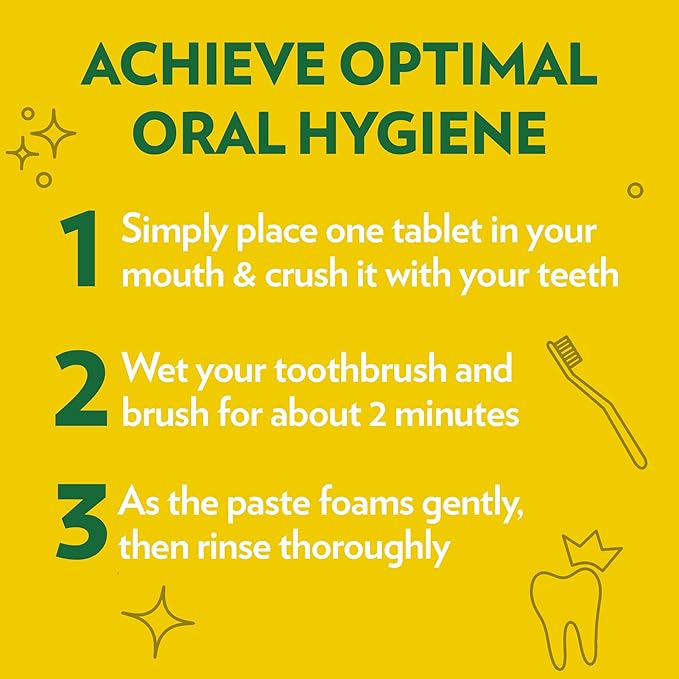 Ecofam Toothpaste Tablets - Hot Cocoa Chewable Toothpaste for Fresh Breath | Fluoride Free | Nano Hydroxyapatite | 90 Tablets
