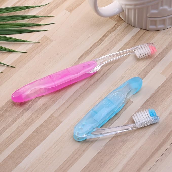 1pc Foldable Soft Hair Portable Toothbrush Travel Camping Hiking Outdoor Toothbrush