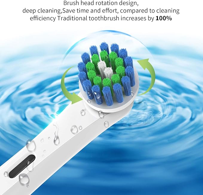 Best Replacement Toothbrush Heads for Oral-B,Compatible with Oral-B Braun Electric Toothbrush, 4 Count