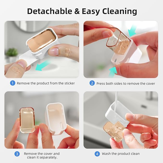 Travel Toothbrush Head Cover 2PCS, Electric Toothbrush Covers Caps, Ventilated Toothbrush Protectors Caps for Travel, Camping, Bathroom, Business, Brown