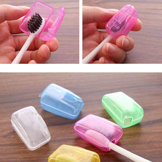 Toothbrush Caps – 5 Piece Dustproof Case, Compact Travel Cover Set, Durable Protective Shell for Hygienic Storage, Lightweight Fit Design | Great for keeping brush heads clean during trips