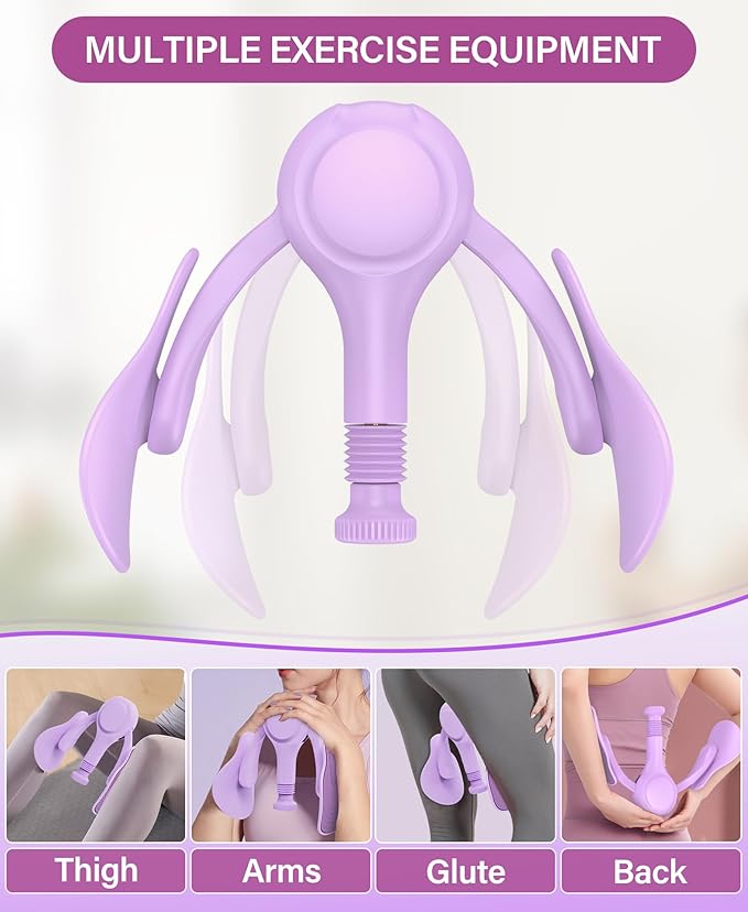 Upgraded Thigh Exerciser Kegel Exerciser, Adjustable Resistance Pelvic Floor Muscle Exercise Devices, Inner Thigh Workout Pelvic Trainer for Women, Home Workout Equipment for Hip, Leg, Arm
