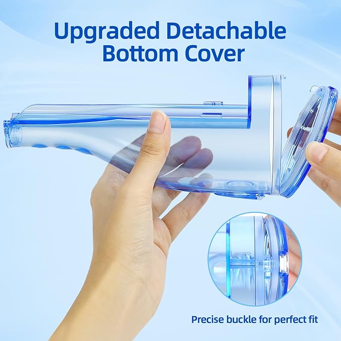 Water Dental Flosser Teeth Pick: 4 Modes Travel Portable Water Flosser, Rechargeable Irrigation Cleaner for Teeth, 300ML Cordless Oral Irrigator with 5 Jet Tips, IPX7 Waterproof Dental Flosser