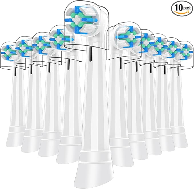 iO Replacement Heads Compatible with Oral B iO 3 4 5 6 7 8 9 10 Series Electric Toothbrush,IO Toothbrush Heads Compatible with Oral B iO,Medium-Hard bristles Care for Your Teeth,10pcs,White