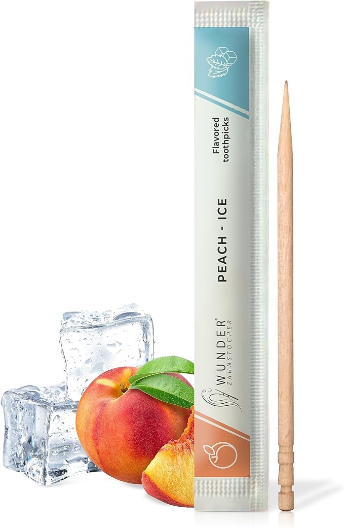 Wonder Toothpicks with Flavor - 100x Flavored toothpicks Individually Packed in 8 Refreshing Varieties - Gentle Oral Hygiene - Fresh Breath - Individually Packed Toothpicks with Flavor
