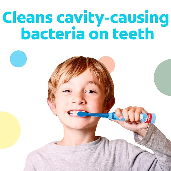 Colgate Kids Bluey Toothpaste with Fluoride for Cavity Protection, Ages 2+, ADA Accepted, Sugar Free and Gluten Free, Bubble Fruit Flavor, 4 Pack, 4.6 Oz Tubes