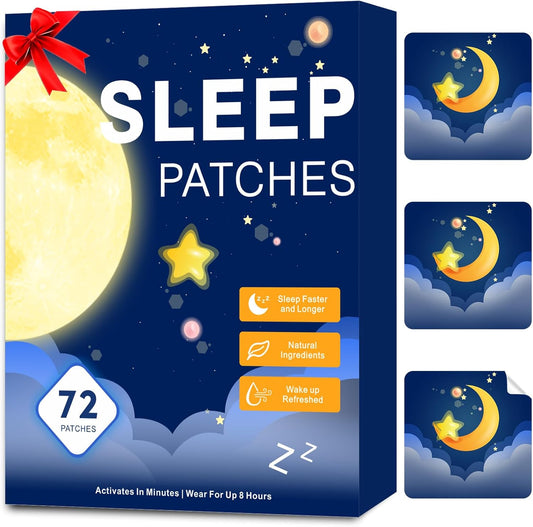 Sleep Patches for Adults Extra Strength with Melatonin & Valerian – 72 Count Natural Overnight Sleep Support Patches