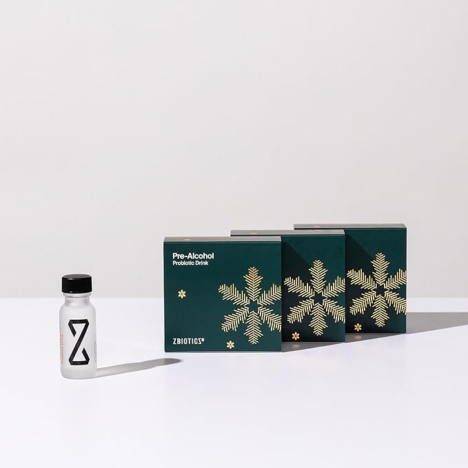 ZBiotics Holiday Gifting 3x3 Pack — Feel Better After Drinking, Wake Up Refreshed, Science-Backed, Patented Probiotic for Easier Mornings, Travel-Friendly, 3x3 Pack of 0.5 Fl Oz Bottles