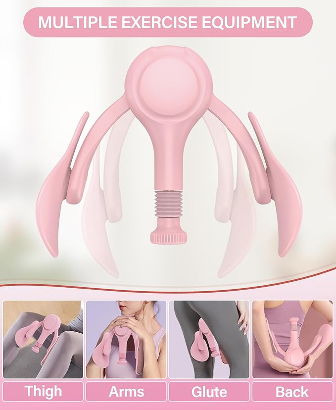 Upgraded Thigh Exerciser Kegel Exerciser, Adjustable Resistance Pelvic Floor Muscle Exercise Devices, Inner Thigh Workout Pelvic Trainer for Women, Home Workout Equipment for Hip, Leg, Arm