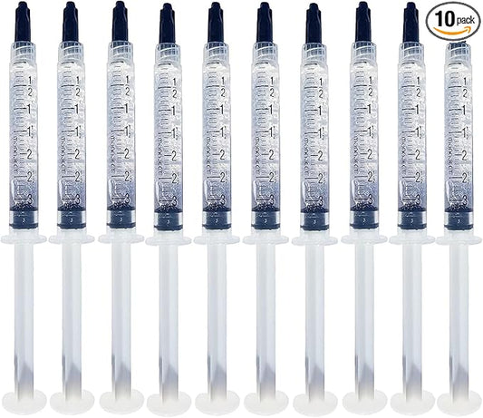 Bright White Smiles 22% Teeth Whitening Gel Refills 10 Pack Bleaching Gel, Whiten Your Teeth Without Sensitivity, Great for Sensitive Tooth Whitening, Carbamide Peroxide Teeth Whitening Gel (10X 3ML)