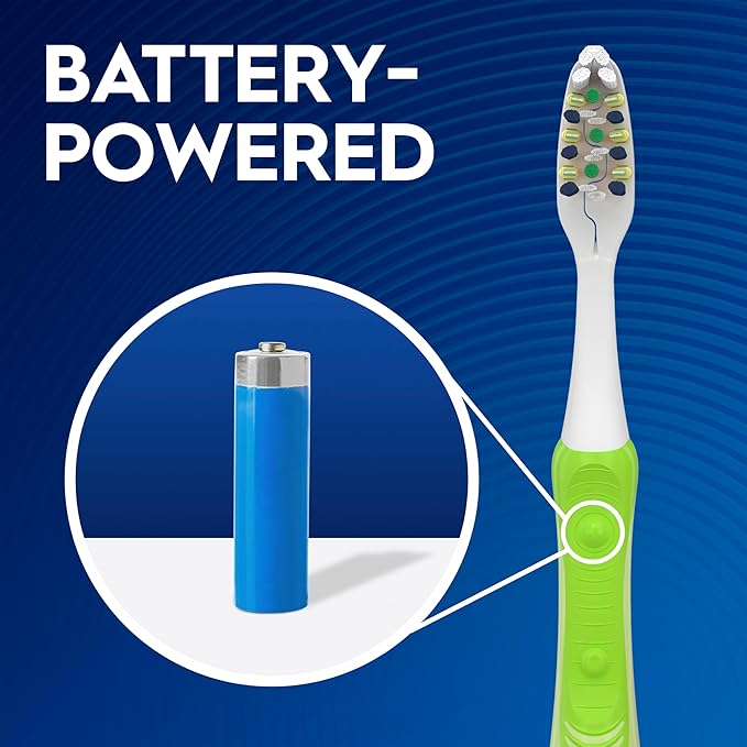Oral-B Toothbrush, Vibrating Plaque Remover Pulsar, Vibrating Battery Toothbrush, Soft, 4 Count