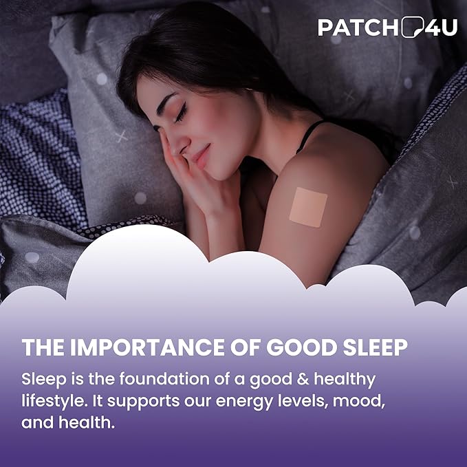 Sleep Patches for Adults Extra Strength | Easy-to-Apply Sleep Patch with Melatonin & Valerian | Relax & Wake Up Refreshed | Long-Lasting Night Comfort for Men & Women | 42 Patches