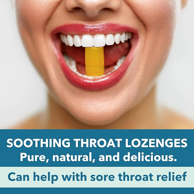 Laki Naturals Throat Soak Herbal Throat Lozenges (2 Pack) – Hawaiian Sea Salt Sore Throat & Dry Mouth Soothing Drops – Vegan, Non-GMO, Sugar-Free & Gluten-Free Sweet and Salty Herbal Candies