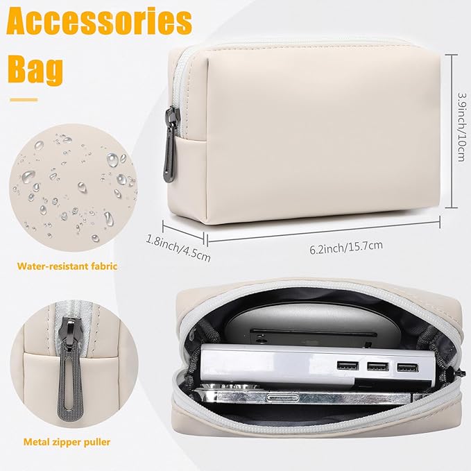 HYZUO 15 Inch Laptop Sleeve Case with Stand for MacBook Air 15 M4 A3241 M3 A3114 M2 A2941 2025-2023, 15" Surface Laptop 7/6/5/4, MacBook Pro 15 A1990 A1707 2019-2016, with Pouch, Beige