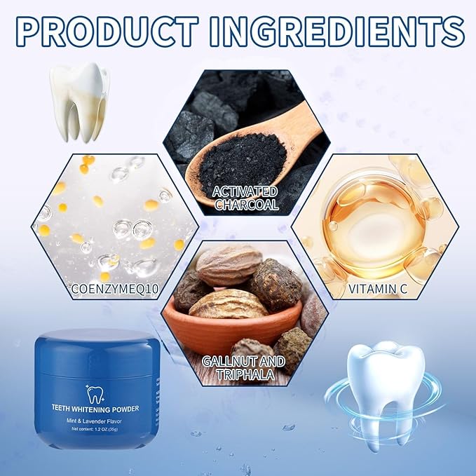 2PCS Magic Toothpaste Booster Powder, Magic Teeth Powder, Teeth Clean, Fresh Breath