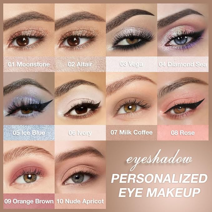 Single Cream Eyeshadow,Milk Coffee Matte Eye shadow Pallette,Waterproof&Long Lasting Mini Eyeshadow,Soft Matte Eye Makeup,Vegan & Cruelty-Free Eye shadow for Brown Blue Green Eyes #07