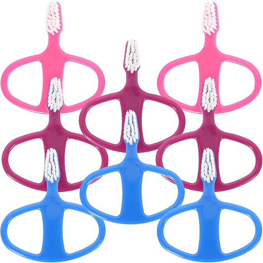 Manual Toothbrush with Extra Soft Bristles 9Pcs Multi-Hue Set for Daily Use and Travel Oral Care