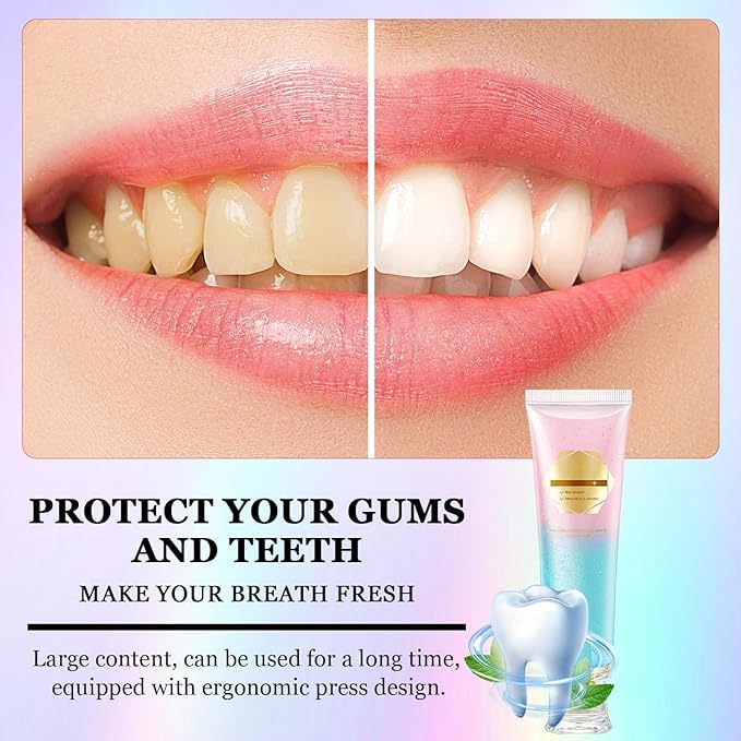Hotlock Niacinamide Whitening Toothpaste - Brightening, Stain Removal, Freshening Breath Whitens Teeth, Protects Tooth Enamel, Freshens Breath 24 Hours 3.53oz.