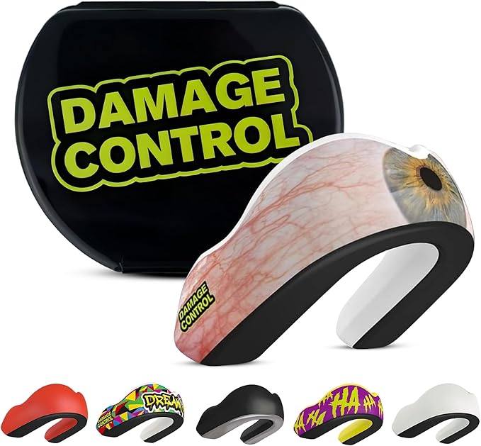 DAMAGE CONTROL Extreme Impact Mouth Guard – Sports Mouthguard for Boxing, MMA, BJJ, Hockey, Rugby, Lacrosse, & More – Mouthpiece for Teeth & Jaw Protection, for Youth & Adults (Youth, ICU)
