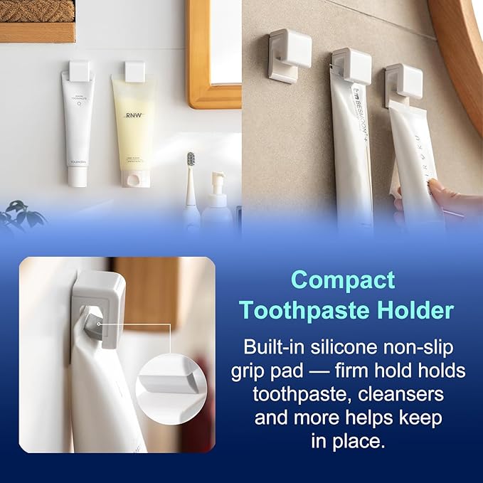 Cruise Toothbrush Holder Magnetic for Cruise Ship Bathroom – Holds 4 Toothbrushes, Toothpaste & 2 Toothbrush Cups – Compact Cruise Essentials 2025 2026 for Small Cabins – Lightweight Travel