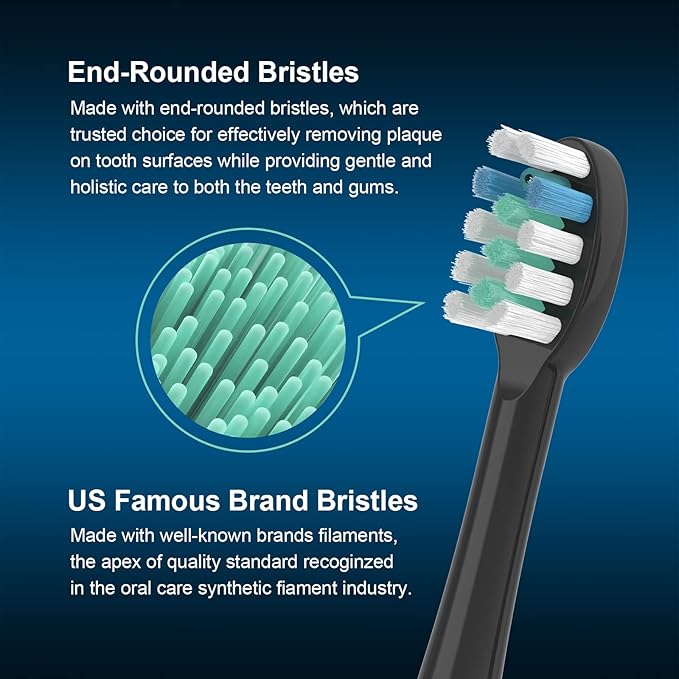 3 Pack Toothbrush Replacement Heads Compatible with WaterPik Sonic Fusion 2.0, FitMount Flossing Brush Head Fit for Water-Pic SF-01 SF-02 and 2.0 SF-03 SF-04