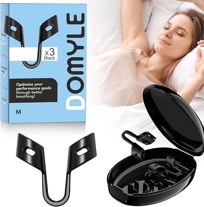 Anti Snoring Devices, Nasal Dilator for Sleeping, Effective to Relieve Snoring, for Nasal Snorers, Reusable Snoring Device to Enjoy a Peaceful Night's Sleep - 3 Pack (M)