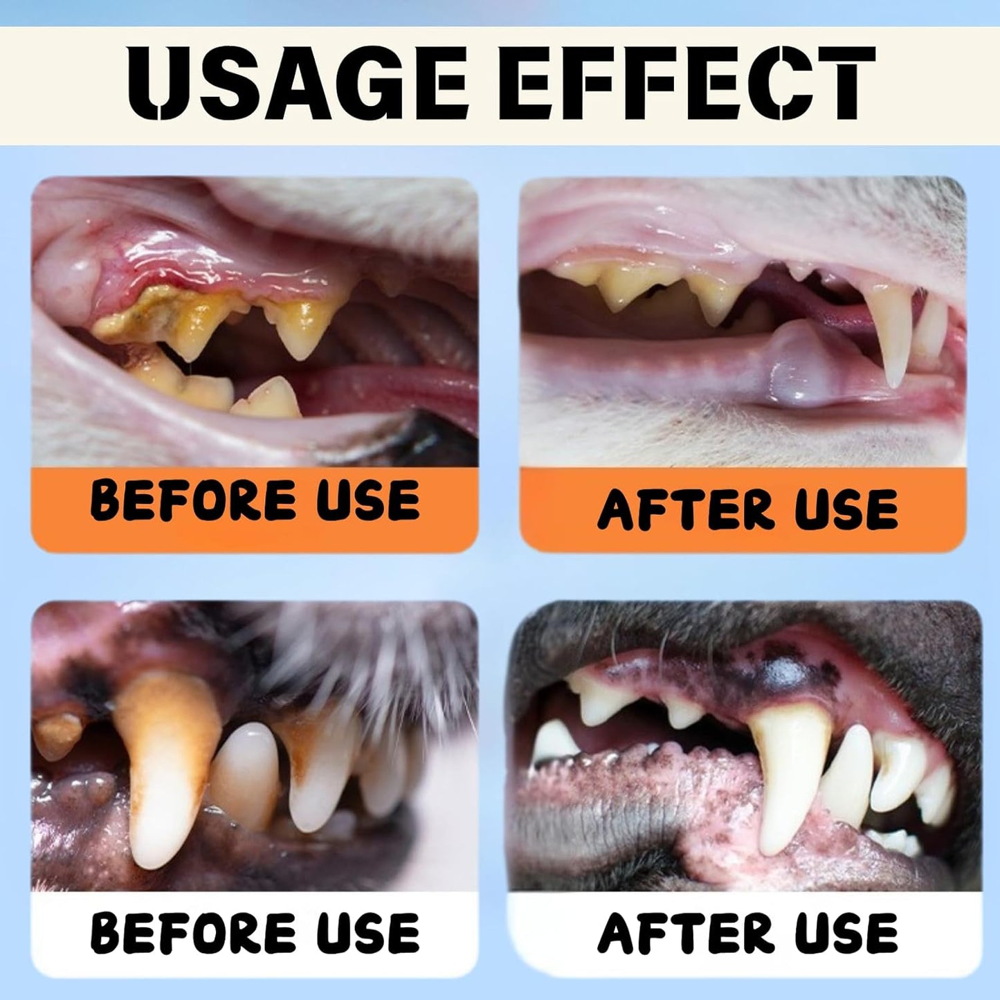 2Pcs Dental Plus,Freshen Breath, Natural, Odorless & Flavorless Formula to Fight Tartar, for All Pet