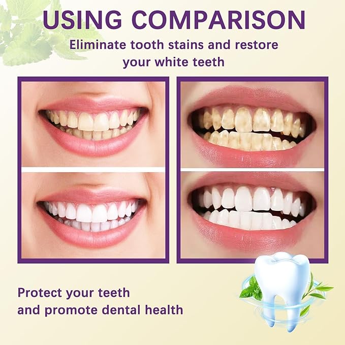 Tooth Refresh Toothpaste, Fresh Breath Whitening Toothpaste, Natural Oral Care & Enamel Repair, Helps Remove Coffee, Tea & Wine Stains, 3.52 oz (1)