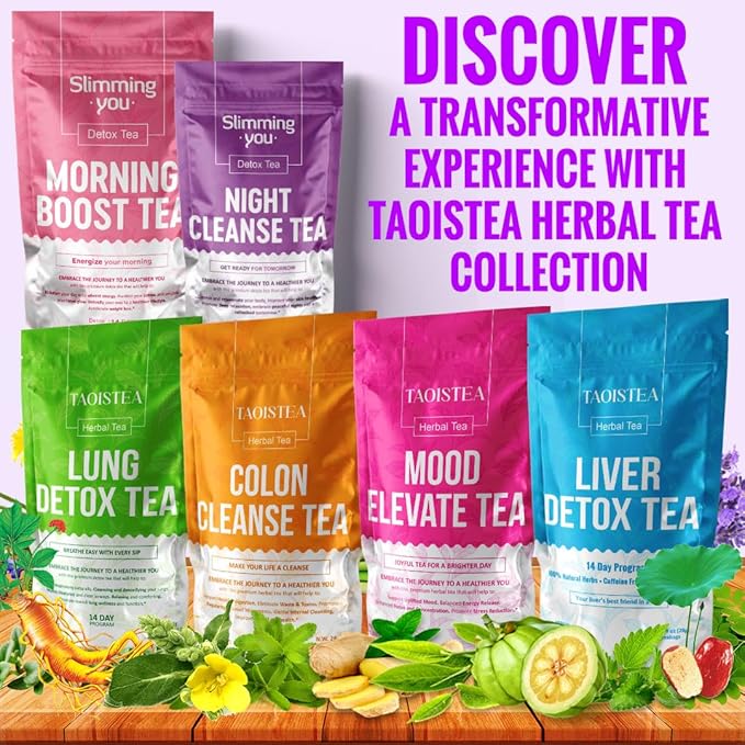Detox Tea Morning Boost Tea (2 Pack), All Natural Herbal Tea for Detox and Colon Cleanse, Non-GMO, Vegan (28 Tea Bags Total)