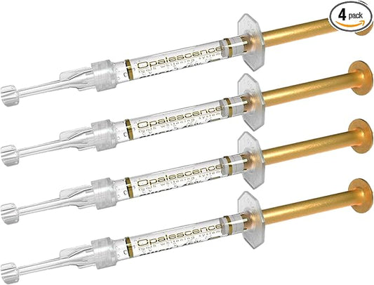 Opalescence 45% Syringes Teeth Whitening Gel - with PF - (4 Syringes) Refill Kit Carbamide Peroxide. Made by Ultradent, in Mint Flavor. Tooth Whitening 5359-2
