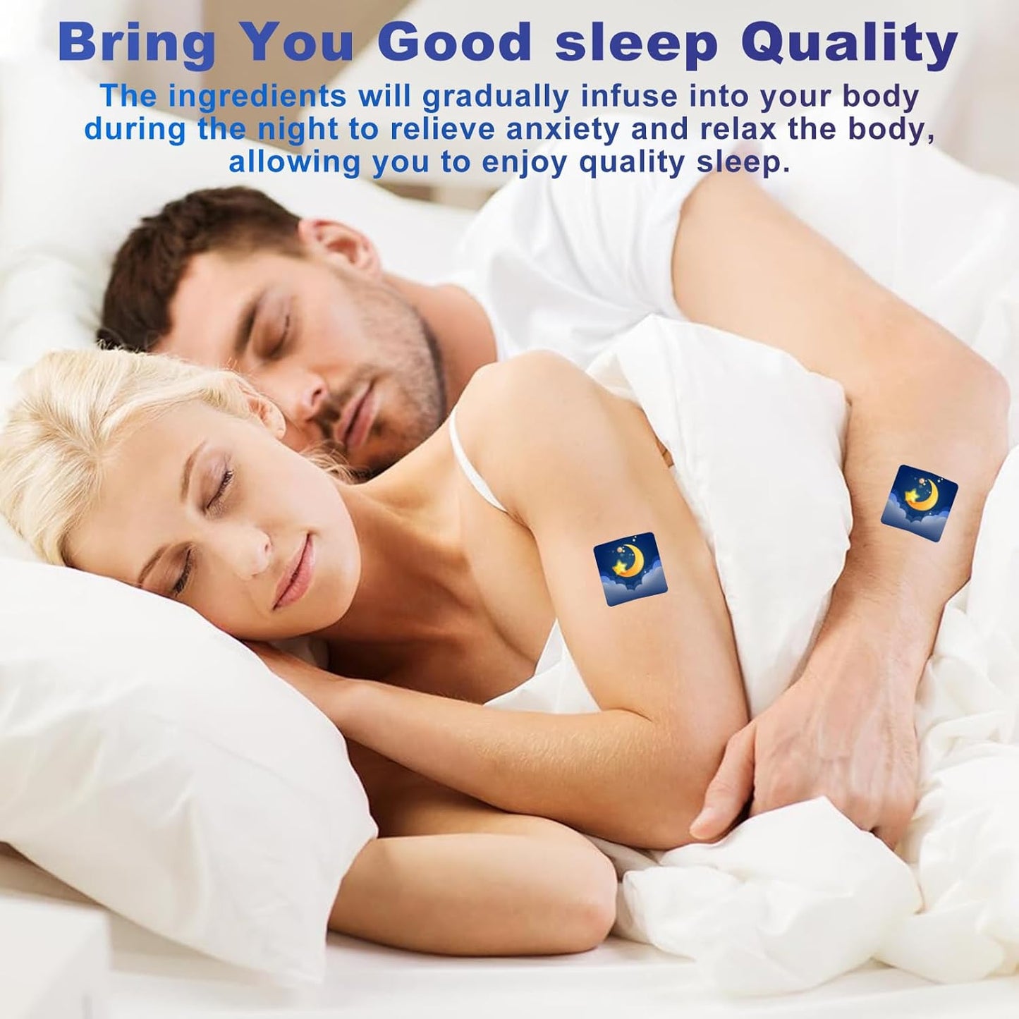 Sleep Patches for Adults Extra Strength with Melatonin & Valerian – 72 Count Natural Overnight Sleep Support Patches