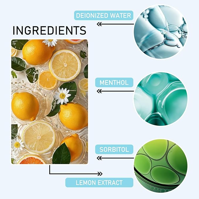 Mini Mouthwash Travel Size,Lemon Flavor Portable Individual Travel Mouth Wash for Fresh Breath, Refreshing Long Lasting Gentle Oral Care Mouthwash Packs(Pack of 20)