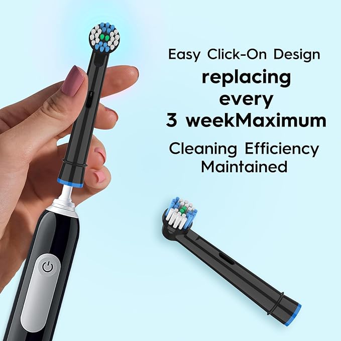 Replacement Toothbrush Heads Compatible with Oral B Pro 1000 Electric Toothbrush,Replacement Brush Heads Refill for Genius X,Smart 1500,Pro 5000,20 Count