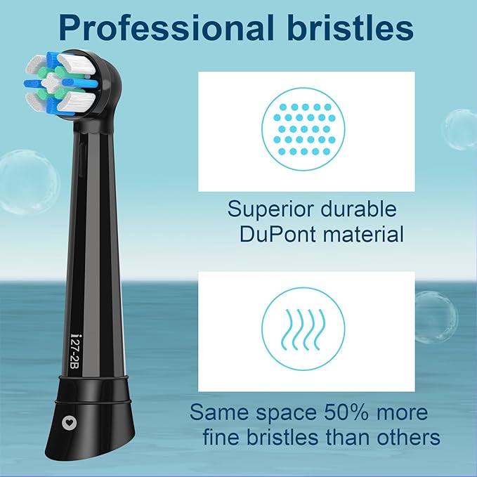 Replacement Heads Compatible with Oral B iO 3 4 5 6 7 8 9 10 Series Electric Toothbrush,Toothbrush Heads Compatible with Oral B iO Replacement Heads, Medium Bristles for Effective Cleaning,12PCS