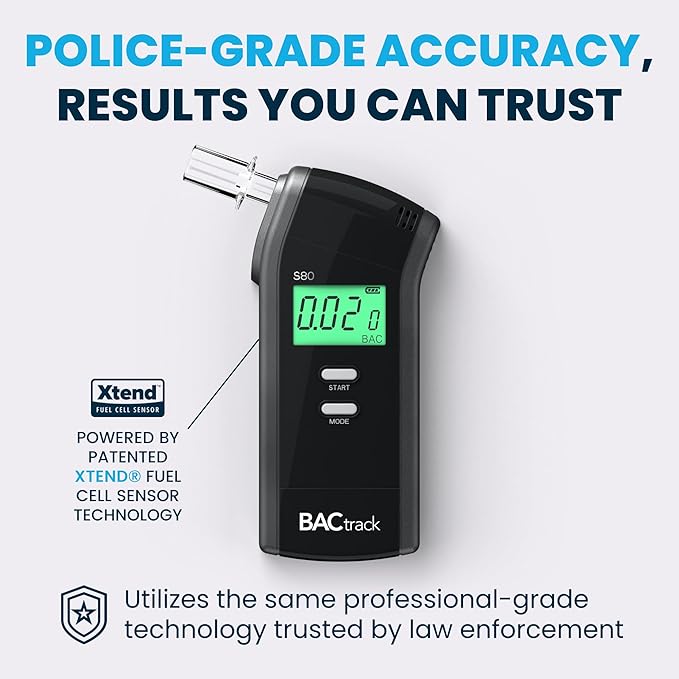 BACtrack S80 Breathalyzer (2 Pack) | Professional-Grade Accuracy | DOT & NHTSA Approved | FDA 510(k) Cleared | Portable Breath Alcohol Tester for Personal & Professional Use