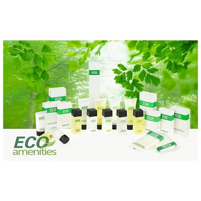 ECO amenities Bulk Travel Toothbrush & Toothpaste Kit - 100 Count, Transparent, Peppermint - Disposable Hotel Dental Kit
