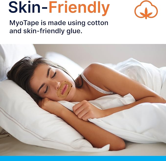 MyoTape - Sleep Tape for Adults - 90 Nights - Reduce Snoring - Improve Sleep - Promote Nasal Breathing - Men/Women/Unisex - Gentle On Skin