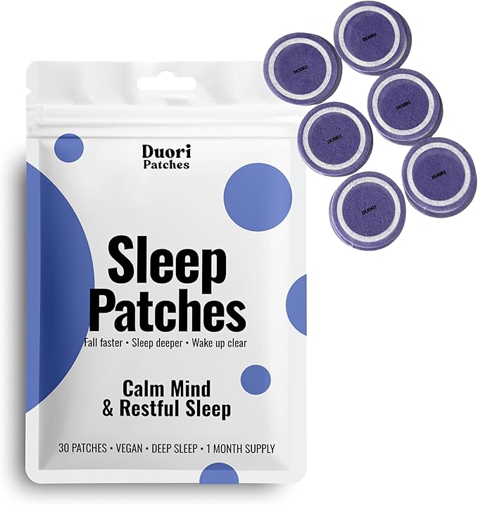 Sleep Patches for Adults - Valerian Root - Melatonin Free - Natural Sleep Aid with 5-HTP and Ashwanganda - 3 Pack - 90 Patches
