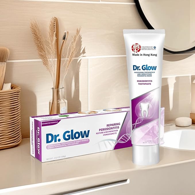Gum Disease Treatment Toothpaste for Early & Mid Periodontitis, Gingivitis Treatment Gum Repair for Receding Gums, Periodontal Disease Treatment Hydroxyapatite Toothpaste Fluoride Free 3.52OZ