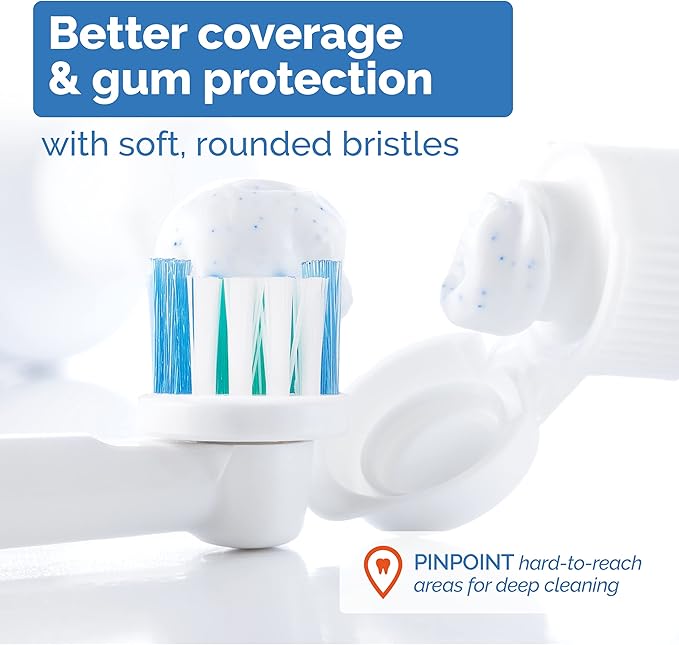 Replacement Toothbrush Heads Compatible with Oral B Braun - 16 Pack Milos Professional Electric Toothbrush Heads Deep Clean Brush Heads Compatible with Oral-B 7000/Pro 1000/9600/ 5000/3000/8000
