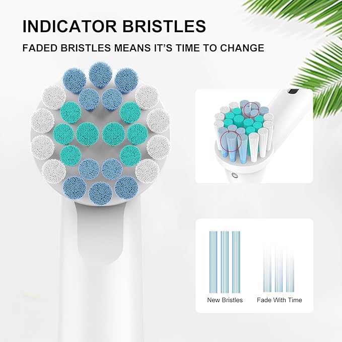 Toothbrush Heads for Oral B, 20 Pack Professional Electric Toothbrush Replacement Heads Medium Soft Dupont Bristles Replacement Toothbrush Heads Precision Clean Brush Heads Refills