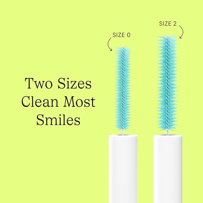 Cocolab Great Gums Brush, Soft Interdental Brushes, Easy to Use Floss Supplement for Teeth Cleaning and Gum Health, Size 2, 25-Pack