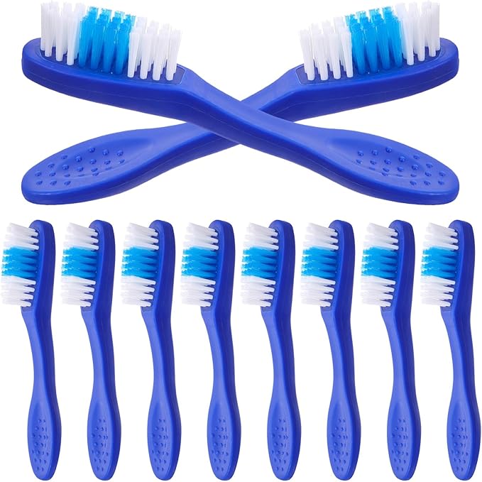 10Pcs Mini Prison Toothbrushes with Soft Bristles Compact Short Handle Portable Oral Care for Inmates Gentle Gums Easy to Clean and Disinfect Safe for Correctional Use