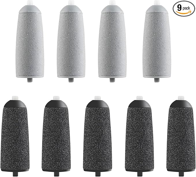 9 Pack Pedicures Replacement Heads, Electric Foot Callus Remover Roller Refills Include 5 Extra Coarse & 4 Regular Coarse Heads Compatible with ZABOUL/haootadiy (9 Pack 01)