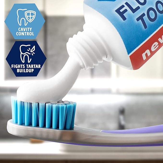 MED PRIDE Travel Size Fluoride Toothpaste – Value Pack of 12 Tubes (1.5 oz Each) – Anticavity Protection for Kids & Adults – Helps Whiten Teeth & Freshen Breath